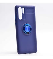Huawei P30 Pro Kılıf Yüzüklü Magnetli Ravel Case (Mavi)