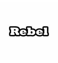 Rebel Araba Sticker siyah 16x4 CM (Siyah)