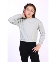 Toontoy Kız Çocuk Dreams Nakışlı Sweatshirt (Yeşil)