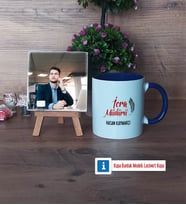 İcra Müdürü Fotoğraflı Dekoratif Taş, Kupa Bardak Beyaz Hediye (Model 3)
