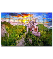 Cakapuzzle Neuschwanstein Masal Kalesi Almanya Puzzle Yapboz MDF (Ahşap) (255 Parça)