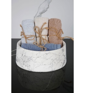 Beton Havluluk Banyo Tuvalet Wc Çok Amaçlı Düzenleyici Tabak 20 Cm (Beyaz Gümüş)