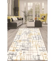 Dijital Kaymaz Taban Yıkanabilir Modern Renkli Salon Halısı Mutfak Halısı Yolluk ND-HT-643 (Krem)