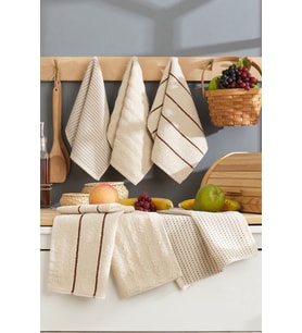 6 lı El Yüz Mutfak Havlusu Seti Sophia 30 X 50 Cm (Bej)
