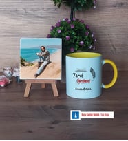 Tarih Öğretmeni Fotoğraflı Dekoratif Taş, Kupa Bardak Beyaz Hediye (Model 7)