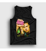 Presmono Unisex Beyaz Cover Film Dövüş Kulübü Fight Club Atlet 245078tt (Siyah)