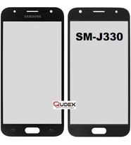 Samsung J3 Pro J330 Dokunmatik Okalı Ön Cam Lens Orjinal Kalite (Siyah)
