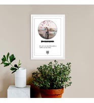 Kişiye Özel QR Karekodlu Tablo 20x30 Ebatında (Beyaz)