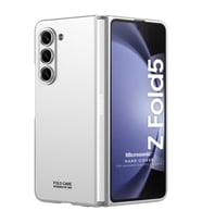 Microsonic Samsung Galaxy Z Fold 5 Kılıf Shape Hard Cover Koyu Yeşil (Gümüş)