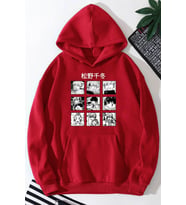 Unisex Ken Kaneki Baskılı Sweatshirt (A.Kırmızı)