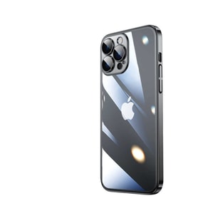 Apple iPhone 13 Pro Kılıf Renkli Çerçeveli Riksos Silikon Kılıf (Siyah)