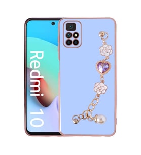 Xiaomi Redmi 10 Kılıf El Tutamaçlı Zore Taka Silikon Kılıf (Mor)