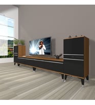 Decoraktiv Eko 9220T Mdf Silver Tv Ünitesi Tv Sehpası (Siyah - Ceviz)