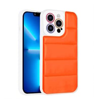 Uyumlu Model Apple iPhone 12 Pro Max Kılıf Airbagli Renkli Kapak (Turuncu)