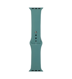 Ally Apple Watch 7-8 45mm 6-5-4 44mm Silikon Kordon Kayış 3-2-1 42mm (Koyu Yeşil)