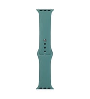 Ally Apple Watch 7-8 45mm 6-5-4 44mm Silikon Kordon Kayış 3-2-1 42mm (Koyu Yeşil)