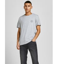 Jack & Jones Erkek T-shirt Crew Neck Noos 12205022 (Açık Gri)