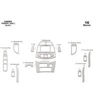 Meriç® Chery Tiggo 4X4 Ön Torpido Kaplama Maun 16 Parça 2007-2015 (Alüminyum)