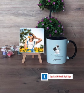 Geometri Öğretmeni Fotoğraflı Dekoratif Taş, Kupa Bardak Beyaz Hediye (Model 11)