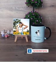 Geometri Öğretmeni Fotoğraflı Dekoratif Taş, Kupa Bardak Beyaz Hediye (Model 11)