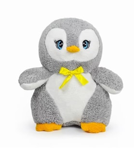 Pababo 50 cm Pelüş Sevimli Penguen (Gri)