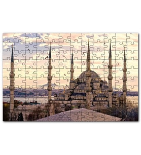 Cakapuzzle İstanbul Sultan Ahmet Camii Görseli Puzzle Yapboz MDF (Ahşap) (255 Parça)