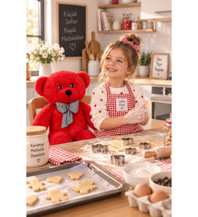 Pandamkee 80  Cm Sevgiliye Özel Hediyelik Ayı (Kırmızı)