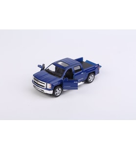 Kinsmart 2014 Chevrolet Silverado Çek Bırak 1:34 Ölçek Model Araba (Mavi)
