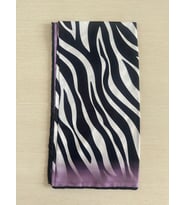 Zebra Desenli Dijital Baskı Rayon Eşarp (Lila)