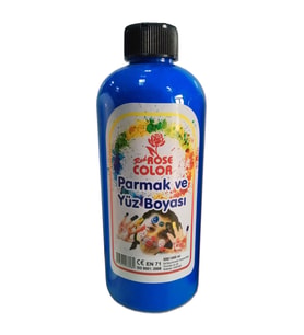 Parmak Ve Yüz Hobi Boyası 500ml  10 Renk  RedRose (Mavi)