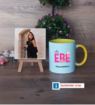 Ebe Fotoğraflı Dekoratif Taş, Kupa Bardak Beyaz Hediye (Model 7)