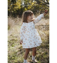 Bebek Kız Çocuk Doğum Günü Parti Düğün Elbise Astarlı Çocuk Giyim Bebek Giyim Kız (Beyaz)