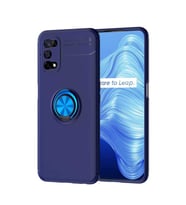 Realme 7 Pro Kılıf Yüzüklü Magnetli Ravel Case (Mavi)