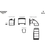 Meriç® Mitsubishi Temsa Prestige Ön Torpido Kaplama Maun 7 P. 2010-2011 (Karbon)