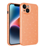 Apple iPhone 14 Kılıf Kamera Korumalı Simli Lüks Zore Koton Kılıf (Pembe)