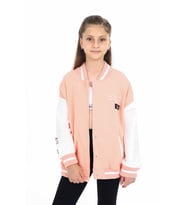 Toontoy Kız Çocuk Kolej Hırka (Somon)
