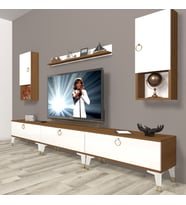 Decoraktiv Eko 270DA Mdf Gold Tv Ünitesi Tv Sehpası (Beyaz - Kahverengi)