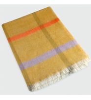 unisex yün şal (Taba)