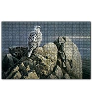 Cakapuzzle Kayalıklar Üzerindeki Akdoğan ve Deniz  Puzzle Yapboz MDF (Ahşap) (255 Parça)