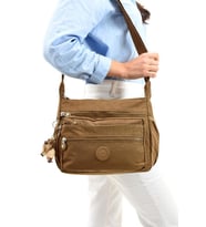 Klinkır Omuz Çantası Çapraz Askılı Postacı Çanta Çok Cepli Günlük Kullanıma Uygun 30*23 Cm (Taba)