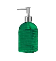 RENKLİ ŞEFFAF CAM SIVI SABUNLUK 400 ML (Koyu Yeşil)
