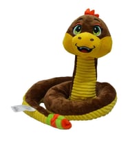 Peluş 32 Cm Sevimli Yılan (Kahverengi)
