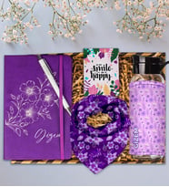 eJOYA Kişiye Özel Tasarım Defter & Kalem & Matara & Fular Hediye Kutusu 112882 (Model 3)