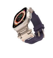 Watch 7 45mm KRD-108 Metal Başlıklı Silikon Kordon (Mor)