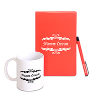 Kişiye Özel Defter Kalem Kupa Seti (Model 1)