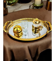 Togetherness Nişan Damat Kahve Tepsisi (Krem)