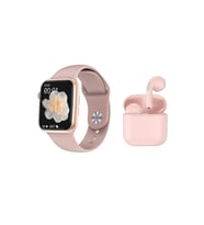 Tüm Akıllı Telefonlarla Uyumlu Dtno 1 Watch 7 Pro Max Smart Watch Akıllı Saat + Pro 5 Bluetooth Kulaklık (Rose)