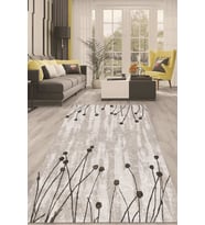 Dijital Kaymaz Taban Yıkanabilir Modern Renkli Salon Halısı Mutfak Halısı Yolluk ND-HT-458 (Gri)