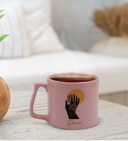 BK Gift Kişiye Özel İsimli Pastel Pembe Middle Kupa Bardak, Arkadaşa Hediye, Ev Hediyesi, Doğum Günü Hediyesi, Ofis Hediyesi (Model 4)