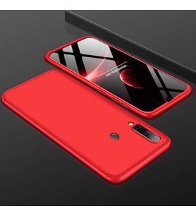 Galaxy A20S Kılıf Zore Ays Full Koruma Kılıf (Kırmızı)